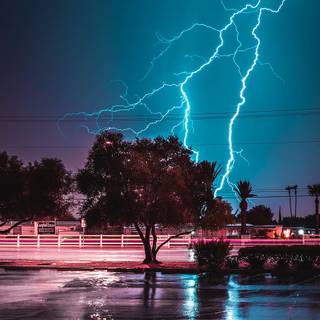 Blue Lightning Aesthetic