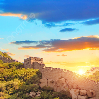 Sunset Great Wall Of China wallpaper