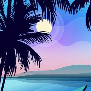 Illustration sunset 4k Wallpapers