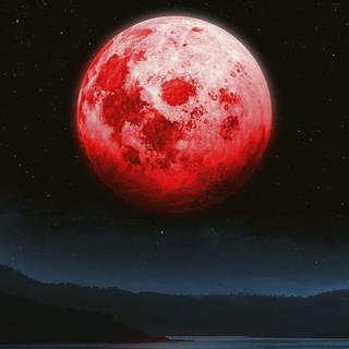 blood moon wallpaper