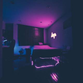 Neo Bed Room | Aesthetic | Pink | Blue
