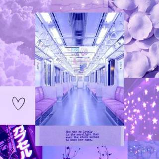 preppy purple collage