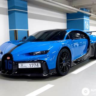  Blue bugatti chiron pur Sport wallpaper   