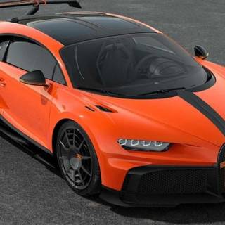 Orange Bugatti Chiron Pur Sport wallpaper