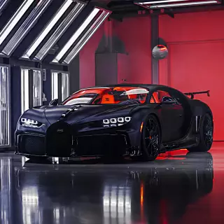 Black Bugatti Chiron Pur Sport Wallpaper