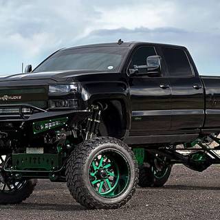 Chevy black & dark green