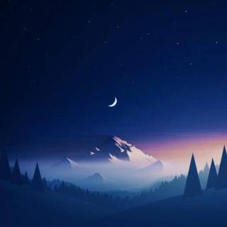 Crescent Moon wallpaper