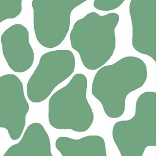 Green cow print