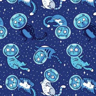 Blue space cats