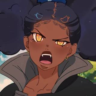black anime girl chromebook & desktop wallpaper