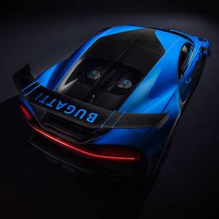 Blue Bugatti Chiron Pur Sport Wallpaper