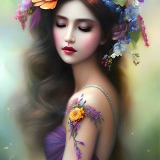 Mobile Wallpaper: Flower Princess