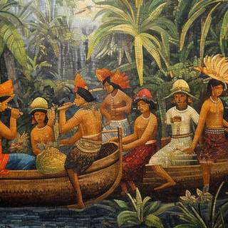 Intricate Bali Mosaic Art