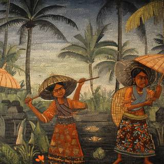 Intricate Bali Mosaic Art