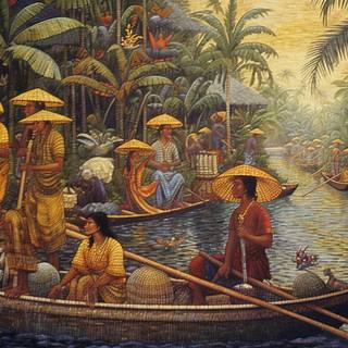 Intricate Bali Mosaic Art