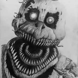 Nightmare Chica drawing