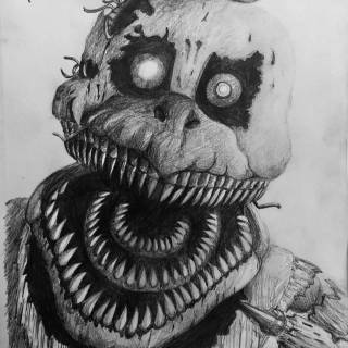 Nightmare Chica drawing