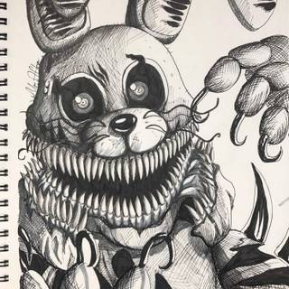 Twisted Bonnie Drawing
