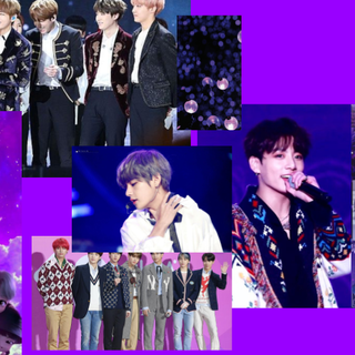 i purple u bts collage