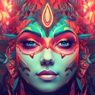 Vivid Neo Trance Queen Artwork