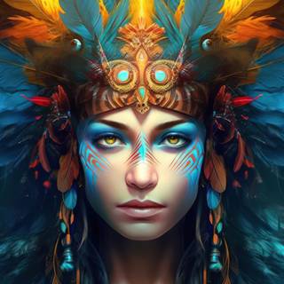 Vivid Neo Trance Queen Artwork