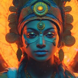 Vivid Neo Trance Queen Artwork