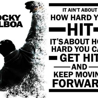 Rocky balboa inspirational quote i use to get me through my days