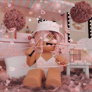 Cute Roblox pink avatar