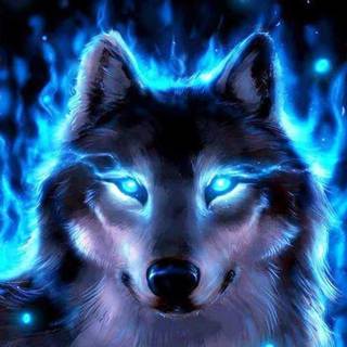 Cool wolf I edited it but the pitcure is my dog