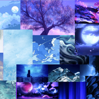 Blue and Purple Collage <3
