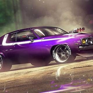 Modern classic muscle car wallpaper