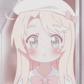 kawaii kuroi cute pink anime girl chibi adorable softie preppy aesthetic