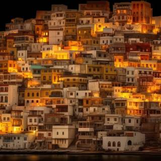 Aegean Serenity - A Landscape Illustration