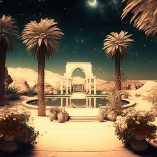 Celestial Oasis - A Heavenly Landscape