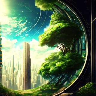 Celestial Oasis - A Heavenly Landscape