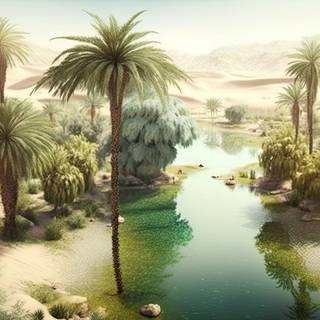 Celestial Oasis - A Heavenly Landscape