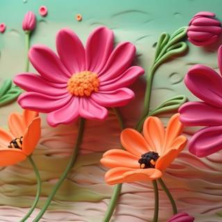 Cosmic Blooms in Plasticine