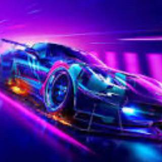Neon car