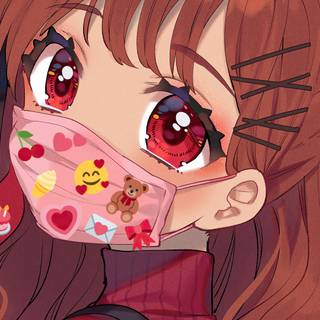 cute anime girl chromebook & desktop wallpaper