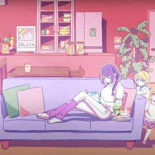 Oshi no Ko Casual Wallpaper