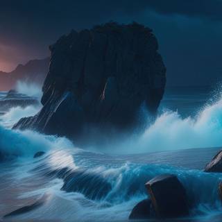 Oceanic Paradise Waves Artwork