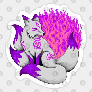 Purplepaws the 4  tailed fox