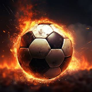 Soccer Blast: Explosive Energy HD Wallpaper
