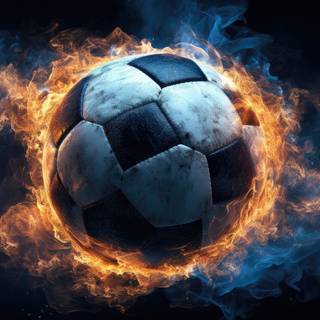 Soccer Blast: Explosive Energy HD Wallpaper