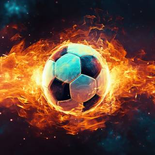 Soccer Blast: Explosive Energy HD Wallpaper