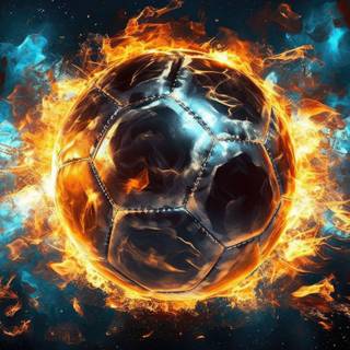 Soccer Blast: Explosive Energy HD Wallpaper