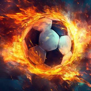 Soccer Blast: Explosive Energy HD Wallpaper