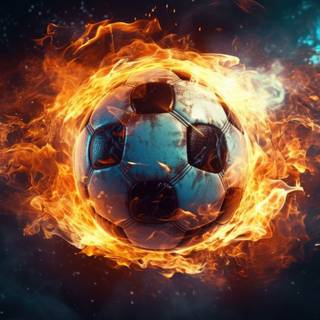 Soccer Blast: Explosive Energy HD Wallpaper