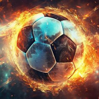Soccer Blast: Explosive Energy HD Wallpaper