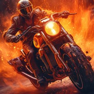 Blazing Fire Ride Artwork